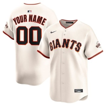 Men's San Francisco Giants Cream Home Limited Custom Jersey