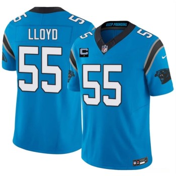 Men's Carolina Panthers #55 Devin Lloyd Blue 2026 1-Star C Patch Vapor F.U.S.E. Limited Jersey