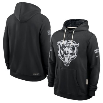 Men's Chicago Bears Nike Black 2026 Salute to Service Sideline Dri-FIT Pullover Hoodie Men's Chicago Bears Nike Black 2026 Salute to Service Sideline Dri-FIT Pullover Hoodie