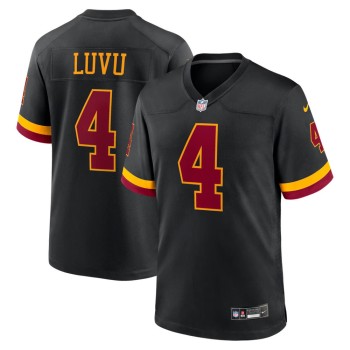 Men's Washington Commanders #4 Frankie Luvu Black Hail Raiser Alternate Game Jersey