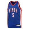 Youth Sacramento Kings De'Aaron Fox Blue 2024/25 Swingman Player Jersey - City Edition