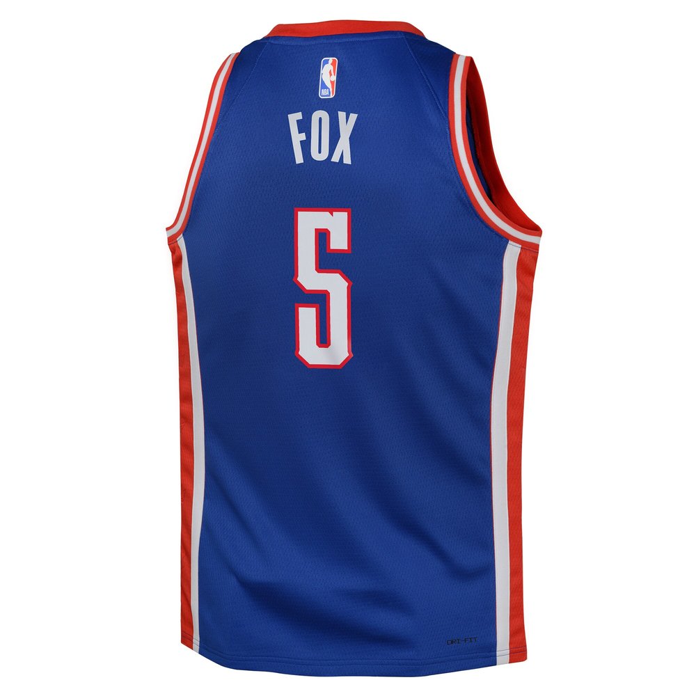 Youth Sacramento Kings De'Aaron Fox Blue 2024/25 Swingman Player Jersey - City Edition