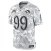 Men's Los Angeles Rams Aaron Donald Arctic Camo 2024 Salute to Service Retired Player Limited Jersey