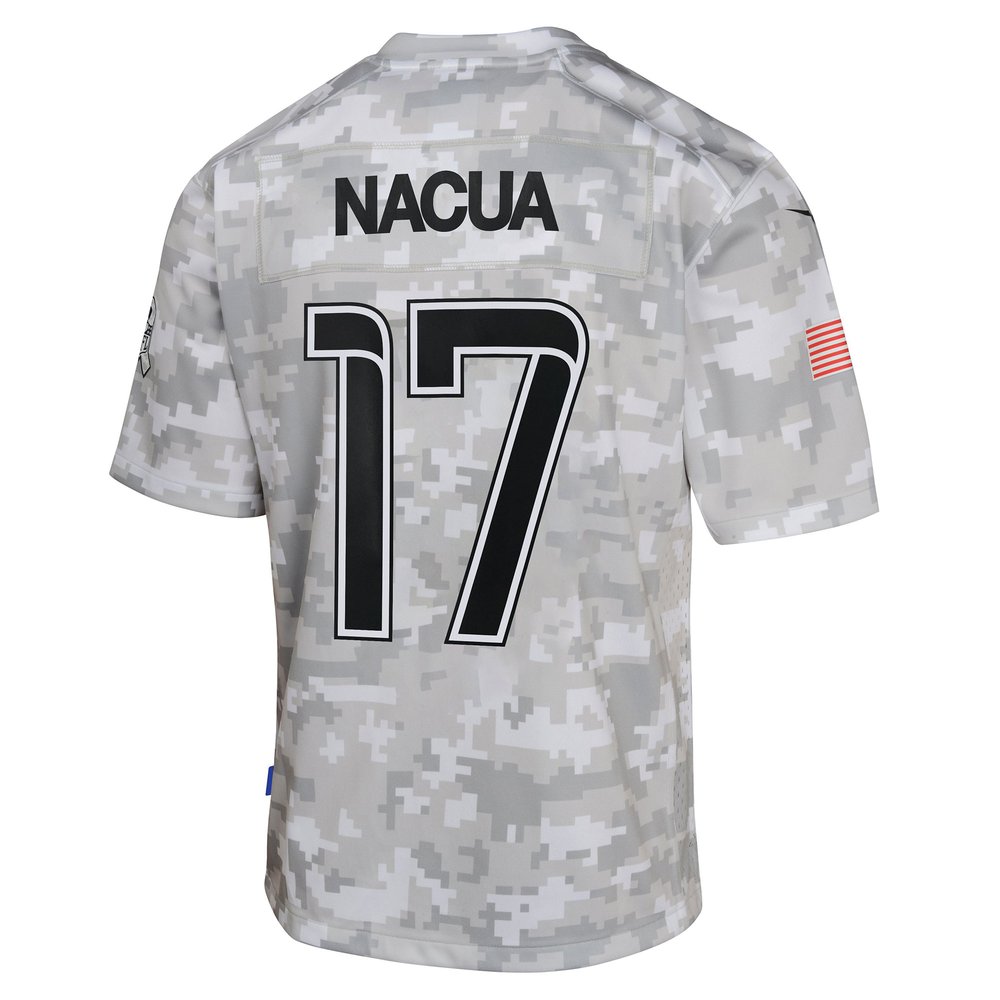 Youth Los Angeles Rams Puka Nacua Arctic Camo 2024 Salute to Service Game Jersey