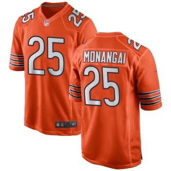 Men's Chicago Bears #25 Kyle Monangai Nike Orange Alternate Game Jersey