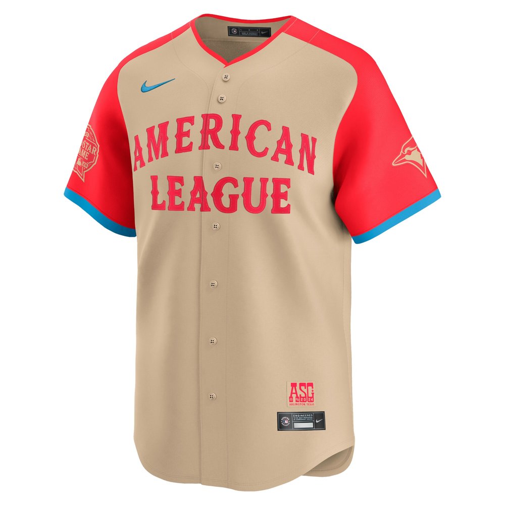 Men's American League Vladimir Guerrero Jr. Cream 2024 MLB All-Star Game Limited Player Jersey