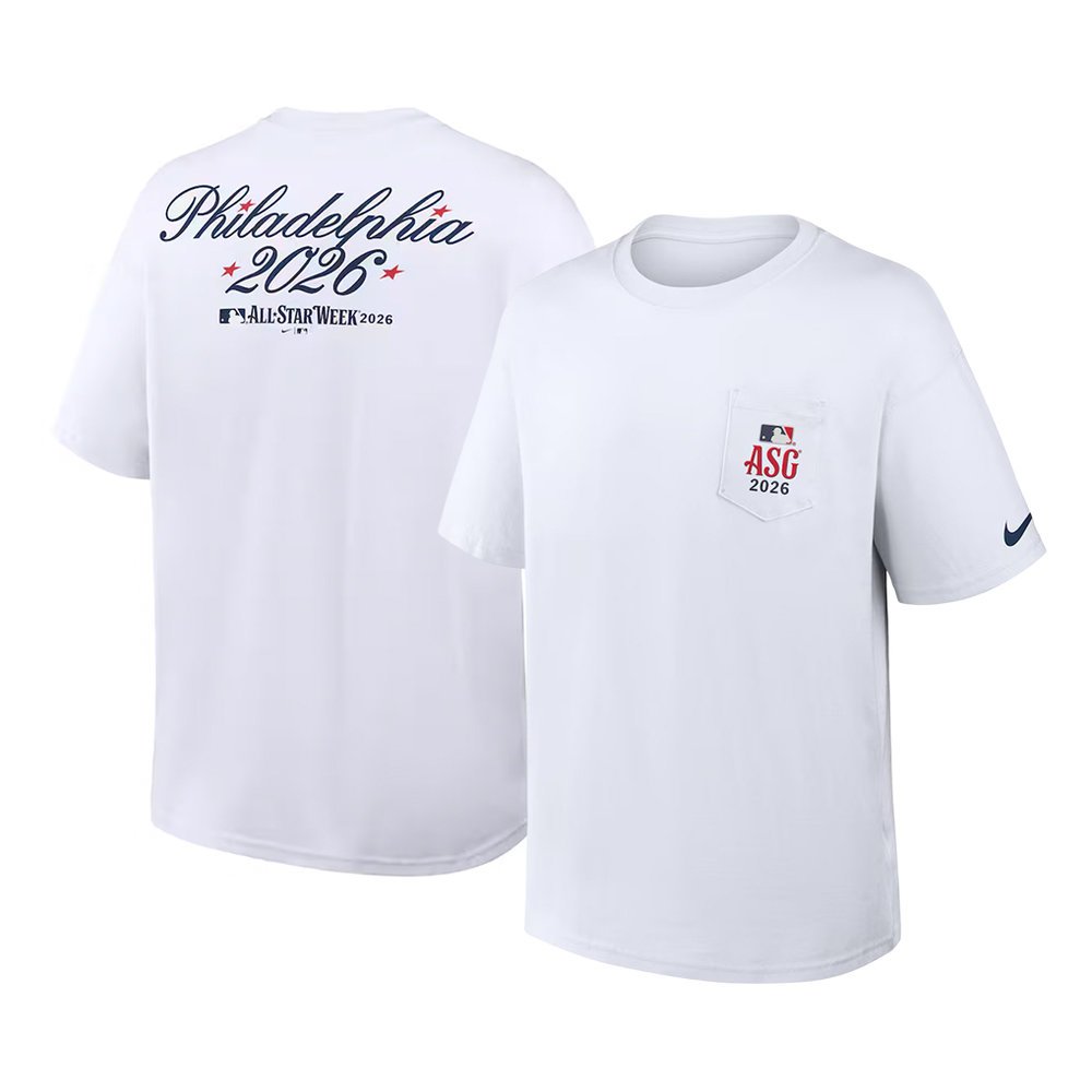 Men's 2026 MLB All-Star Game Nike White Max90 Pocket T-Shirt