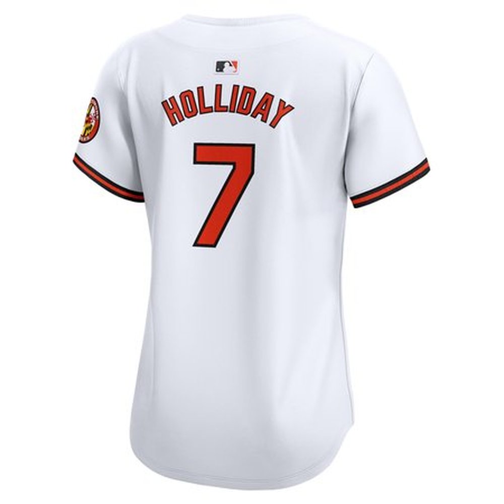 Women's Baltimore Orioles Jackson Holliday White Home Limited Player Jersey