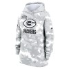 Women's Green Bay Packers Arctic Camo 2024 Salute To Service Club Fleece Pullover Hoodie