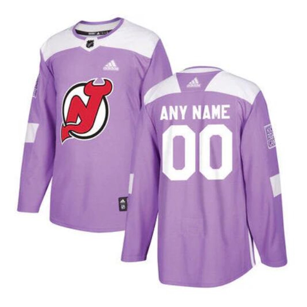 Youth New Jersey Devils Custom Purple Fights Cancer Practice Stitched Hockey Jersey Youth New Jersey Devils Custom Purple Fights Cancer Practice Stitched Hockey Jersey