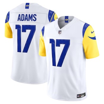 Men's Los Angeles Rams #17 Davante Adams White Vapor F.U.S.E. Sewn Down Limited Jersey