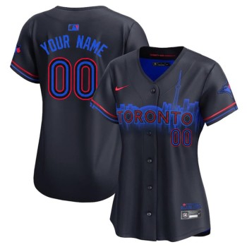 Women's Toronto Blue Jays Black 2024 City Connect Limited Custom Jersey