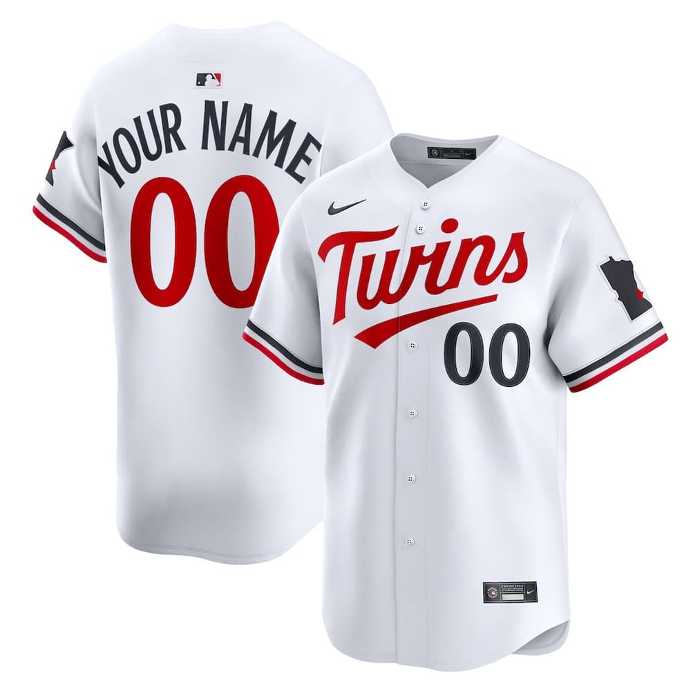 Youth Minnesota Twins Nike White Home Limited Custom Jersey