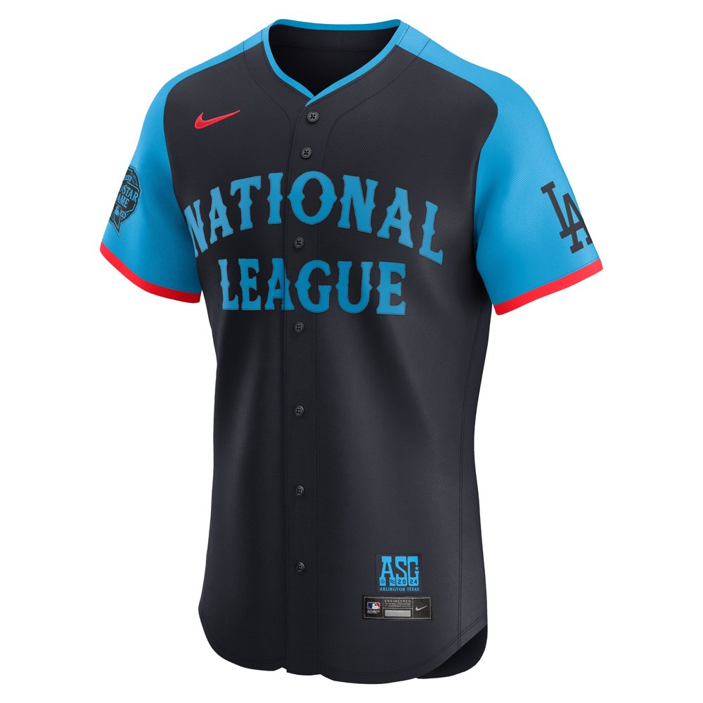 Men's National League #17 Shohei Ohtani Navy 2024 MLB All-Star Game Elite Player Jersey