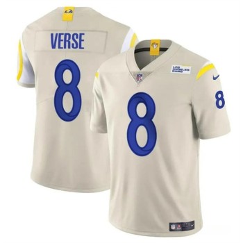 Youth Los Angeles Rams #8 Jared Verse Bone 2024 Draft Vapor Untouchable Stitched Football Jersey Youth Los Angeles Rams #8 Jared Verse Bone 2024 Draft Vapor Untouchable Stitched Football Jersey