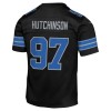 Youth Detroit Lions #97 Aidan Hutchinson Black Alternate Player Game Jersey