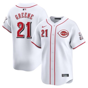 Men's Cincinnati Reds #21 Hunter Greene Nike White Home Limited Player Jersey