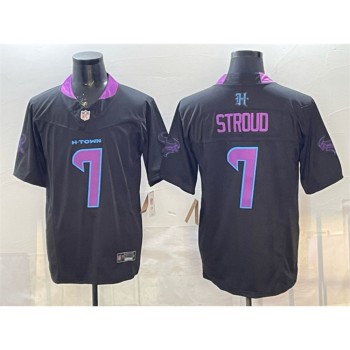 Men's Houston Texans #7 C.J. Stroud Black F.U.S.E. 2025 DJ SCREW Vapor Limited Stitched Football Jersey