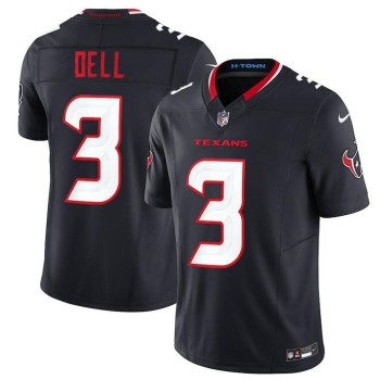 Men's Houston Texans #3 Tank Dell Navy 2024 Vapor F.U.S.E. Limited Stitched Jersey Men's Houston Texans #3 Tank Dell Navy 2024 Vapor F.U.S.E. Limited Stitched Jersey