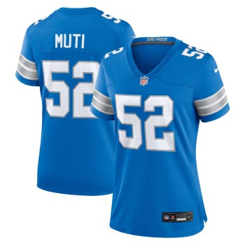 Women's Detroit Lions Netane Muti Blue Game Jersey Women's Detroit Lions Netane Muti Blue Game Jersey