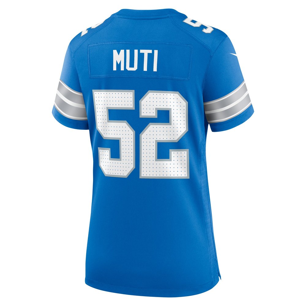 Women's Detroit Lions Netane Muti  Blue Game Jersey