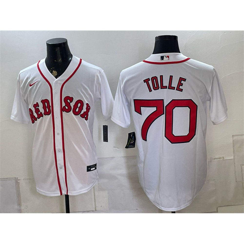 Youth Boston Red Sox #70 Payton Tolle White Cool Base Jersey
