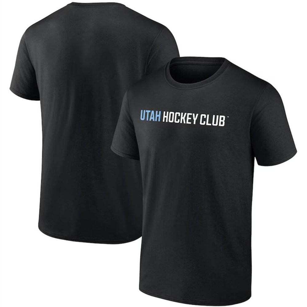 Men's Utah Mammoth Black Wordmark Logo T-Shirt Men's Utah Mammoth Black Wordmark Logo T-Shirt