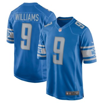 Men's Detroit Lions Jameson Williams Blue Player Game Jersey Men's Detroit Lions Jameson Williams Blue Player Game Jersey