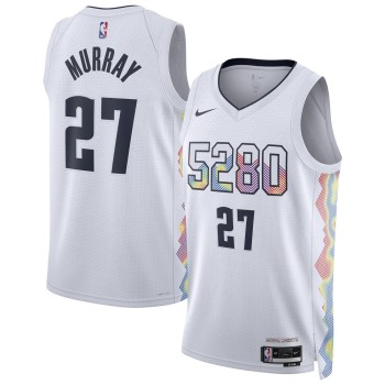 Unisex Denver Nuggets Jamal Murray White 2024/25 Swingman Player Jersey - City Edition Unisex Denver Nuggets Jamal Murray White 2024/25 Swingman Player Jersey - City Edition