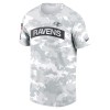 Men's Baltimore Ravens Arctic Camo 2024 Salute To Service Performance T-Shirt