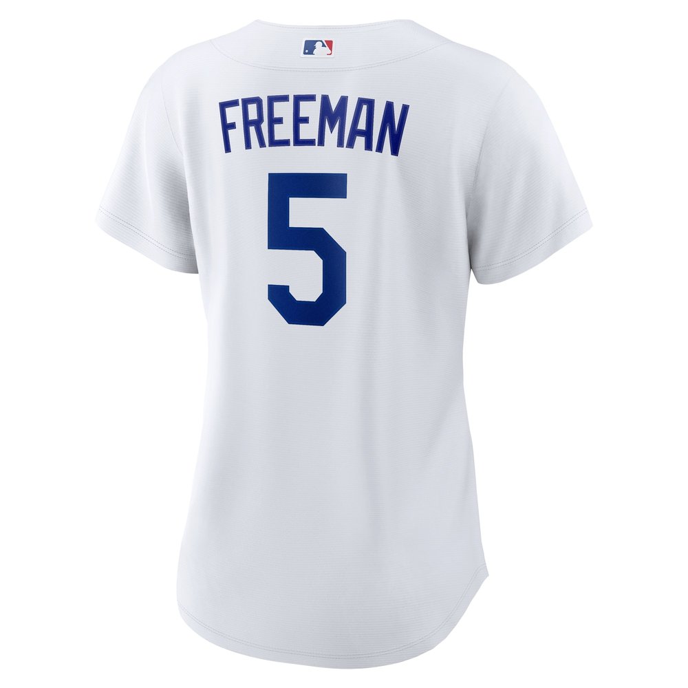 Women's Los Angeles Dodgers #5 Freddie Freeman White 2024 World Series Home Home Replica Jersey Women's Los Angeles Dodgers #5 Freddie Freeman White 2024 World Series Home Home Replica Jersey
