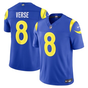 Men's Los Angeles Rams #8 Jared Verse Royal Vapor F.U.S.E. Sewn Down Limited Jersey
