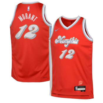 Youth Memphis Grizzlies Ja Morant Red 2024/25 Swingman Player Jersey - City Edition Youth Memphis Grizzlies Ja Morant Red 2024/25 Swingman Player Jersey - City Edition
