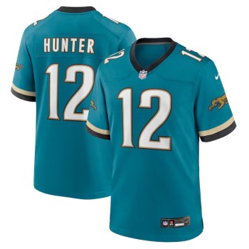 Men's Jacksonville Jaguars #12 Travis Hunter Nike Teal 2025 NFL Draft First Round Pick 2nd Alternate Game Jersey Men's Jacksonville Jaguars #12 Travis Hunter Nike Teal 2025 NFL Draft First Round Pick 2nd Alternate Game Jersey