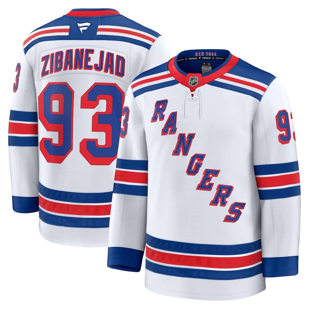 Youth New York Rangers #93 Mika Zibanejad White Away Jersey Youth New York Rangers #93 Mika Zibanejad White Away Jersey