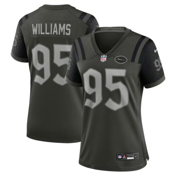 Women's New York Jets #95 Quinnen Williams Black Rivalries Collection Game Jersey