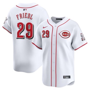 Men's Cincinnati Reds #29 TJ Friedl Nike White Home Limited Player Jersey