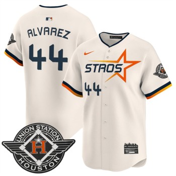 Youth Houston Astros #44 Yordan Alvarez Cream 2025 City Connect Limited Stitched Baseball Jersey