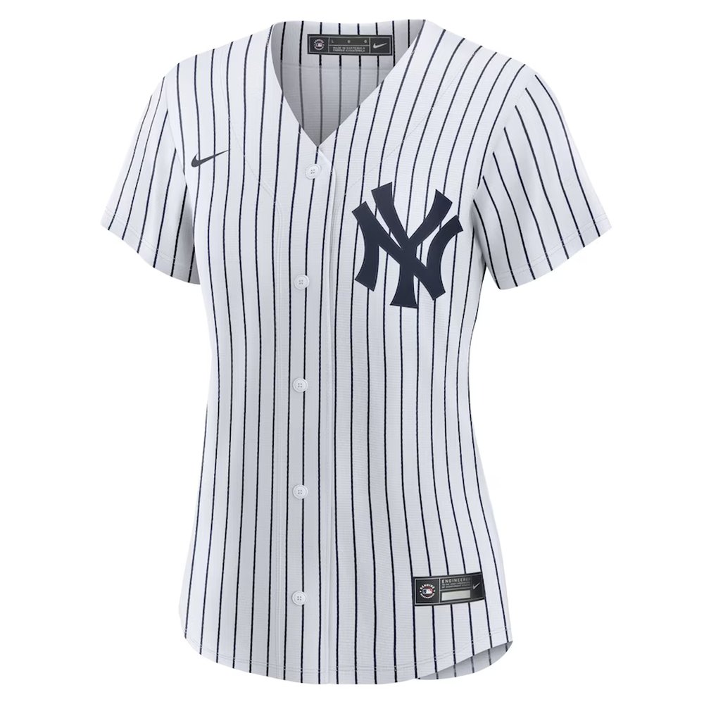 Women's New York Yankees #99 Aaron Judge White Home Replica Player Jersey