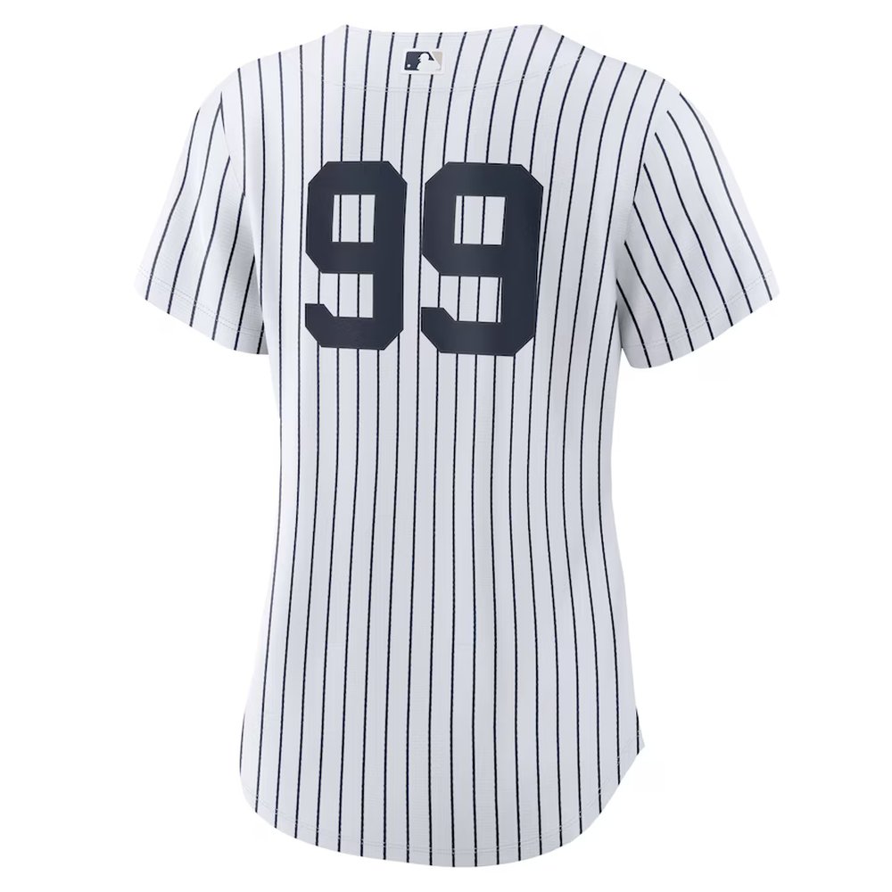 Women's New York Yankees #99 Aaron Judge White Home Replica Player Jersey