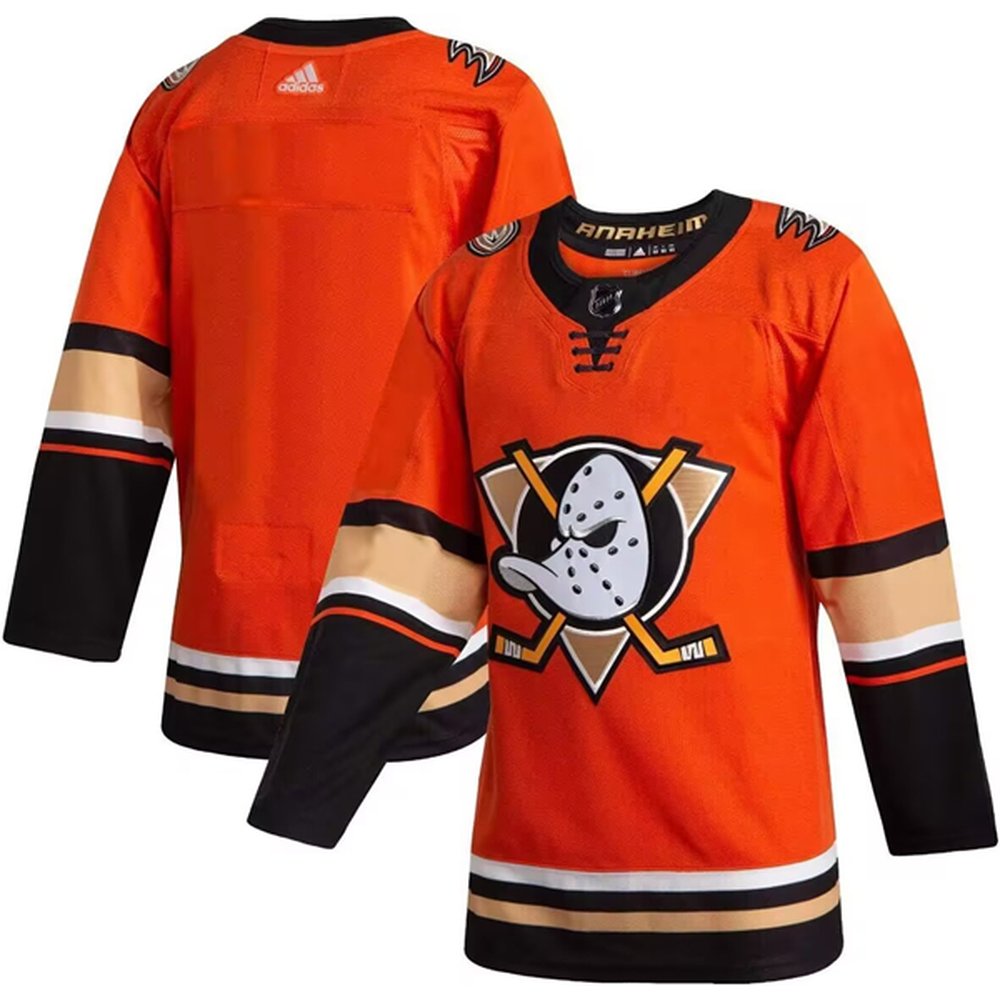 Men's Anaheim Ducks Blank Orange Stitched Premium Jersey Men's Anaheim Ducks Blank Orange Stitched Premium Jersey