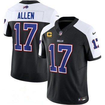 Men's Buffalo Bills #17 Josh Allen Black Alternate 2026 4-Star C Patch Vapor F.U.S.E. Untouchable Limited Jersey Men's Buffalo Bills #17 Josh Allen Black Alternate 2026 4-Star C Patch Vapor F.U.S.E. Untouchable Limited Jersey