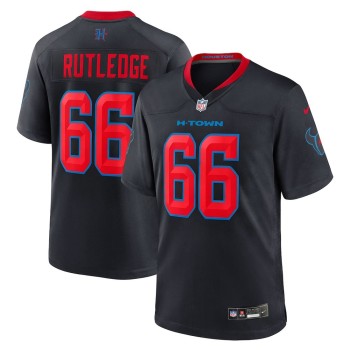 Men's Houston Texans #66 Keylan Rutledge Navy 2026 NFL Draft Game Jersey Men's Houston Texans #66 Keylan Rutledge Navy 2026 NFL Draft Game Jersey