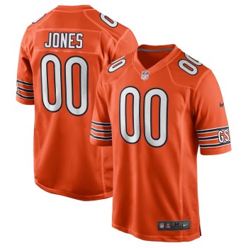 Men's Chicago Bears Logan Jones Orange 2026 NFL Draft Game Jersey Men's Chicago Bears Logan Jones Orange 2026 NFL Draft Game Jersey