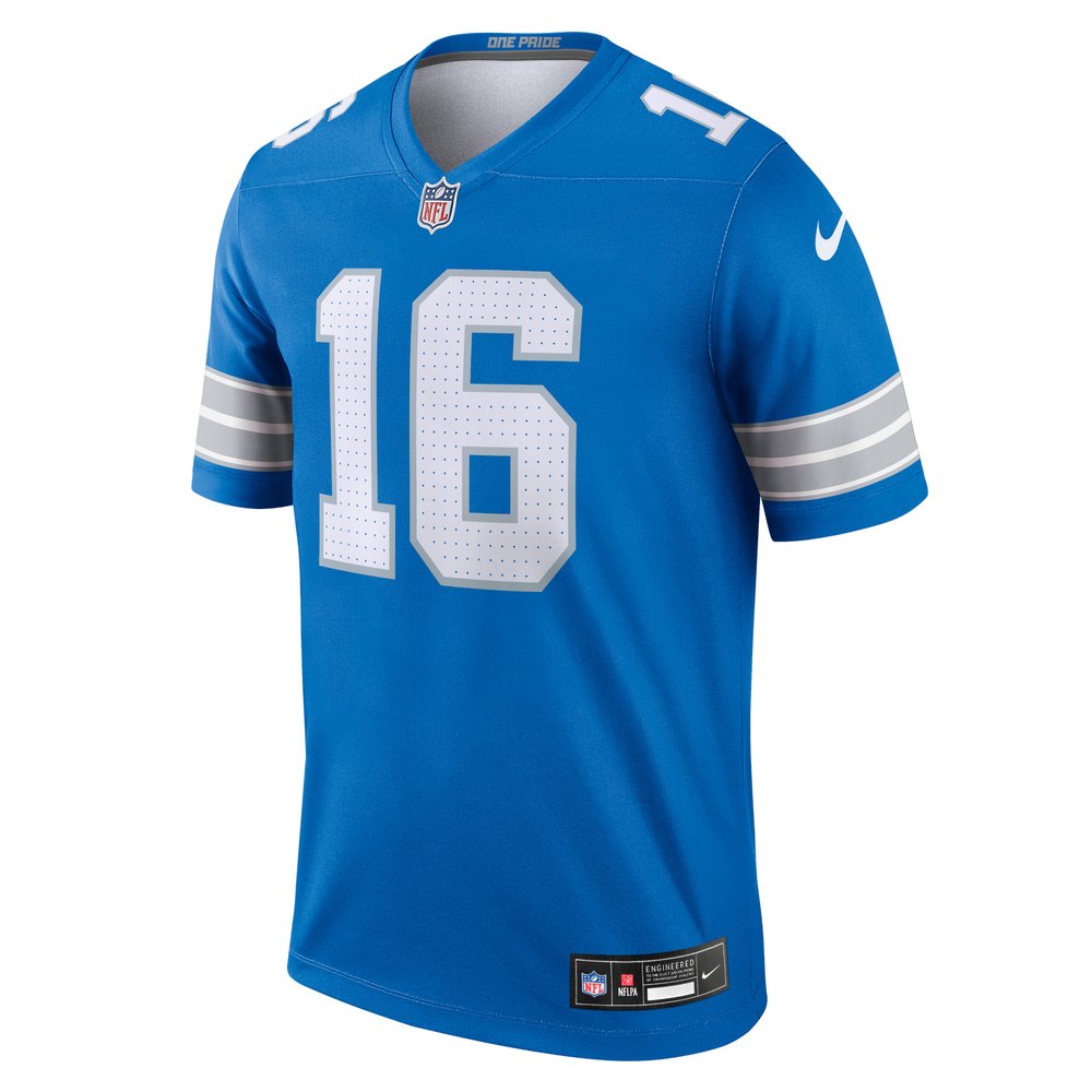 Men's Detroit Lions #16 Jared Goff Blue Legend Jersey Men's Detroit Lions #16 Jared Goff Blue Legend Jersey