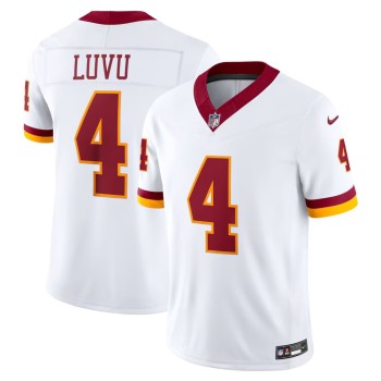Men's Washington Commanders #4 Frankie Luvu White Super Bowl Era Vapor F.U.S.E. Sewn Down Limited Jersey