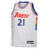 Youth Philadelphia 76ers Joel Embiid White 2024/25 Swingman Player Jersey - City Edition