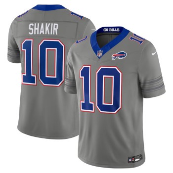 Youth Buffalo Bills #10 Khalil Shakir Nike Gray Nickel City Vapor F.U.S.E. Limited Jersey