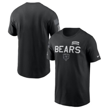 Men's Chicago Bears Black 2026 Salute to Service Sideline Dri-FIT T-Shirt Men's Chicago Bears Black 2026 Salute to Service Sideline Dri-FIT T-Shirt