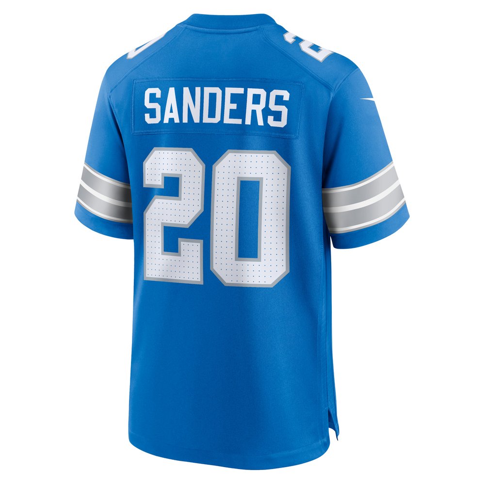 Men's Detroit Lions #20 Barry Sanders Blue Retired Player Game Jersey